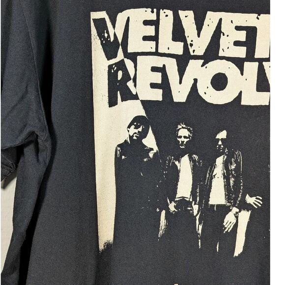 Vintage Y2K Velvet Revolver Band Black Cotton T-Shirt Chaser 2004 Music Tee Lg - Picture 3 of 7